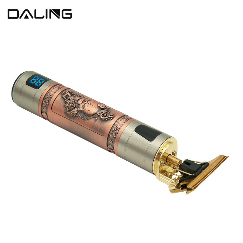 达玲DALING-1090雕刻推剪剃头理发器电动理发推子 油头刻字LED数显理发工具推剪剃光头神器大人儿童电推子外贸批发