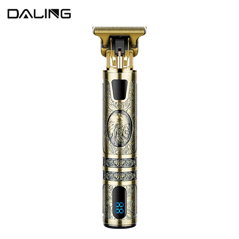 DALING-1089 engraved Hair clipper, electric hair clipper, oil head engraving, LED digital display hair cutting tool, hair clipper, hair shaving wonder, adult and children's electric hair clipper, wholesale for export