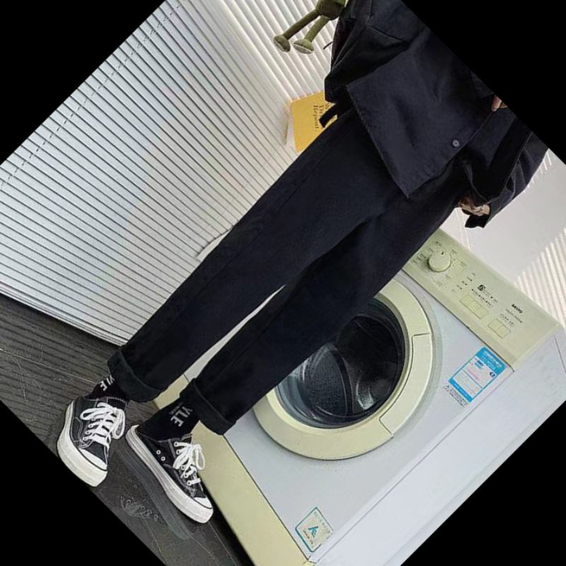 Fashionable work pants, with very comfortable fabric, cotton pants with super soft fleece. 14 details Picture