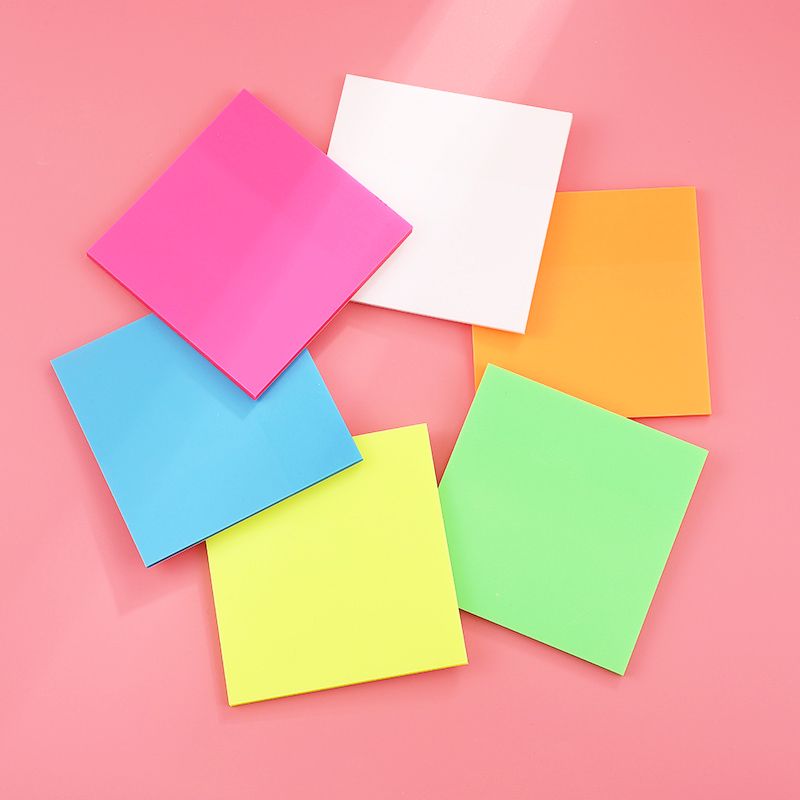 新款创意n次贴简约清新PET防水便签学生办公记事贴彩色透明便利贴