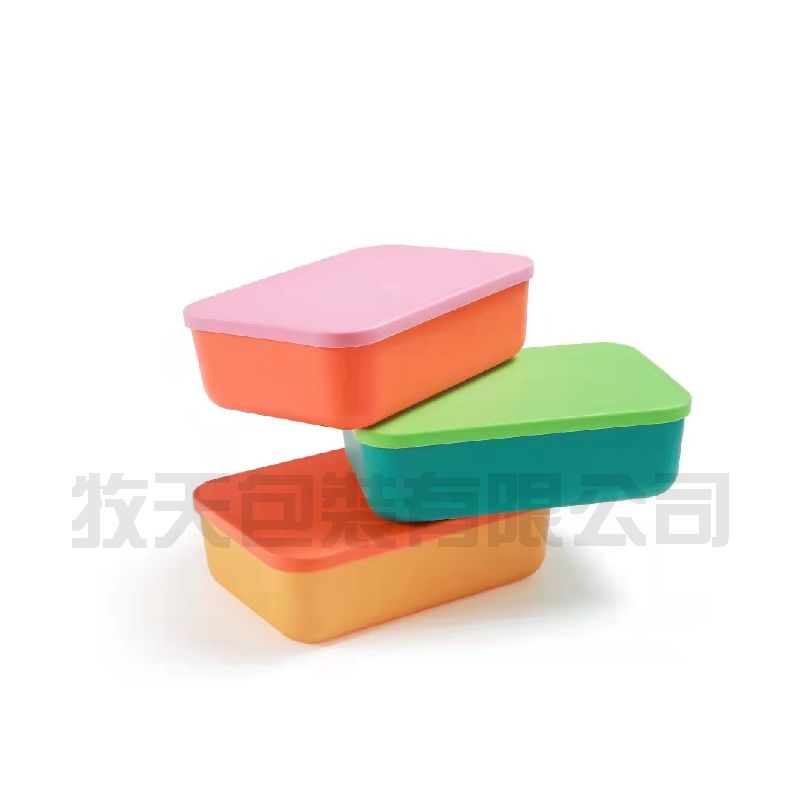 厂家直销糖果色日用百货服饰长方形圆角塑料收纳盒详情1