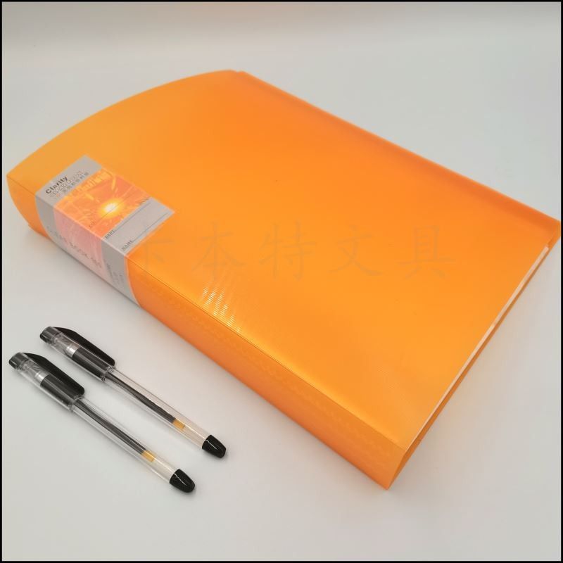 FC information book, 30-page transparent striped file book, student test paper book, factory direct sales, classified book insert details Picture