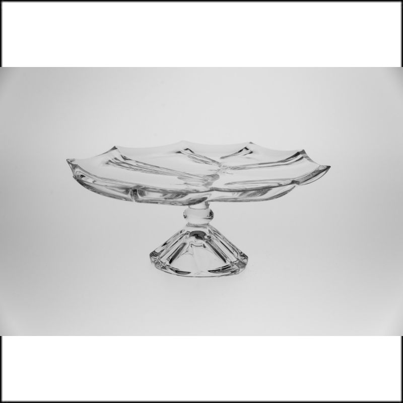 捷克进口水晶玻璃CRYSTAL HB FTD CALYPSO卡利普索高脚果盘