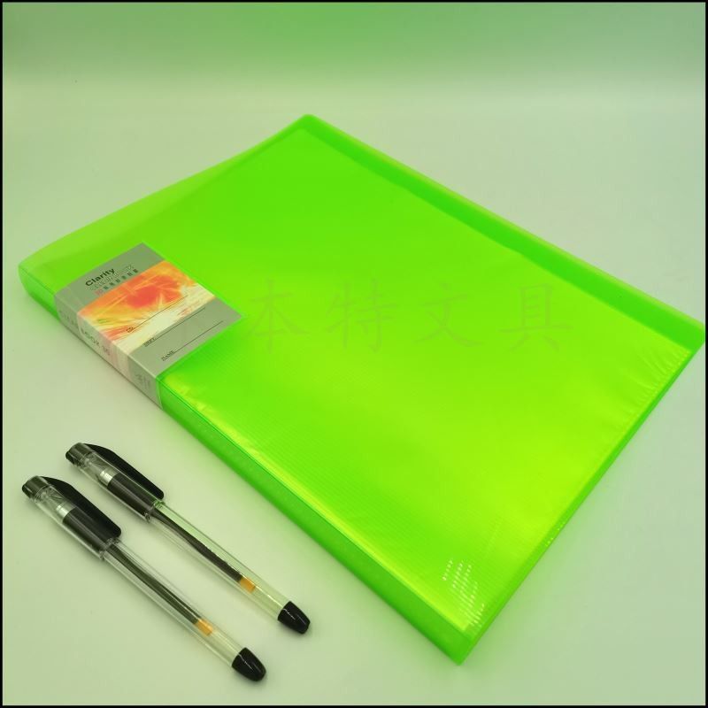 FC information book, 30-page transparent striped file book, student test paper book, factory direct sales, classified book insert Application Scenario