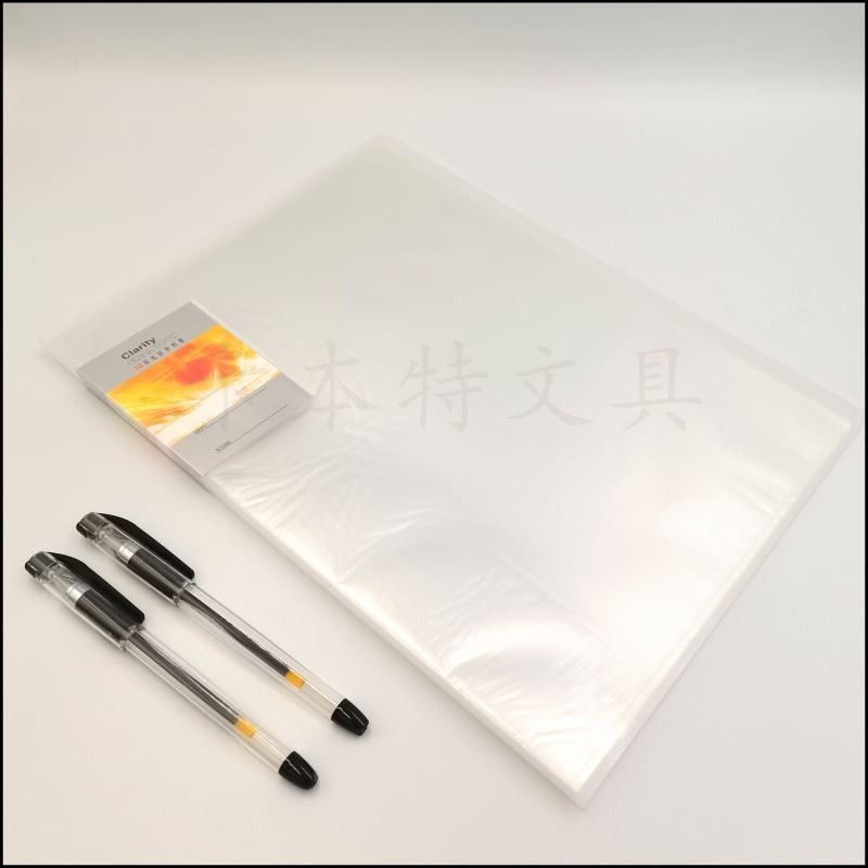 FC information book, 30-page transparent striped file book, student test paper book, factory direct sales, classified book insert