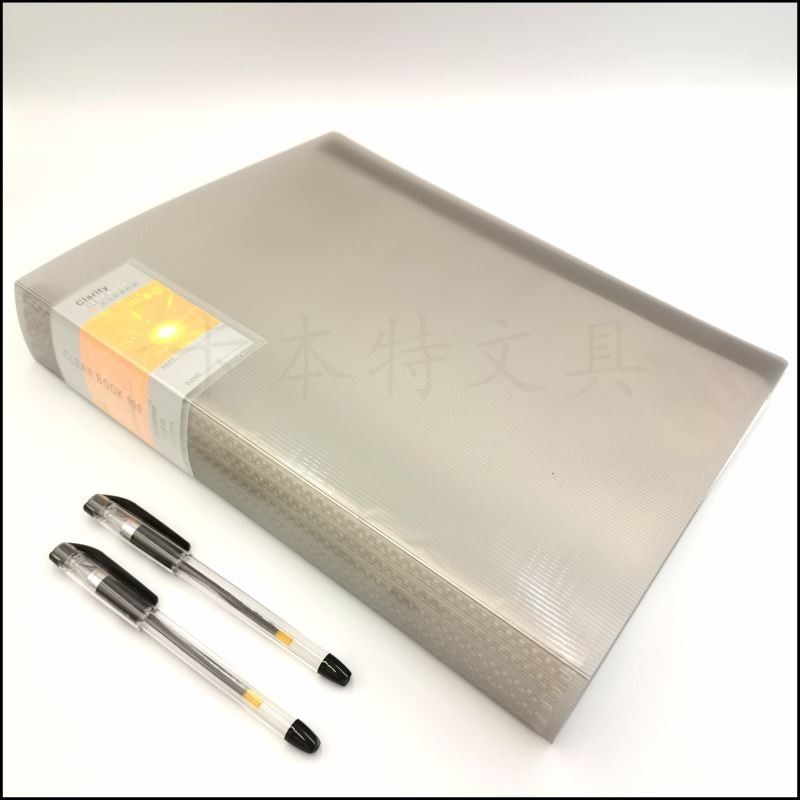 FC information book, 30-page transparent striped file book, student test paper book, factory direct sales, classified book insert Specification image