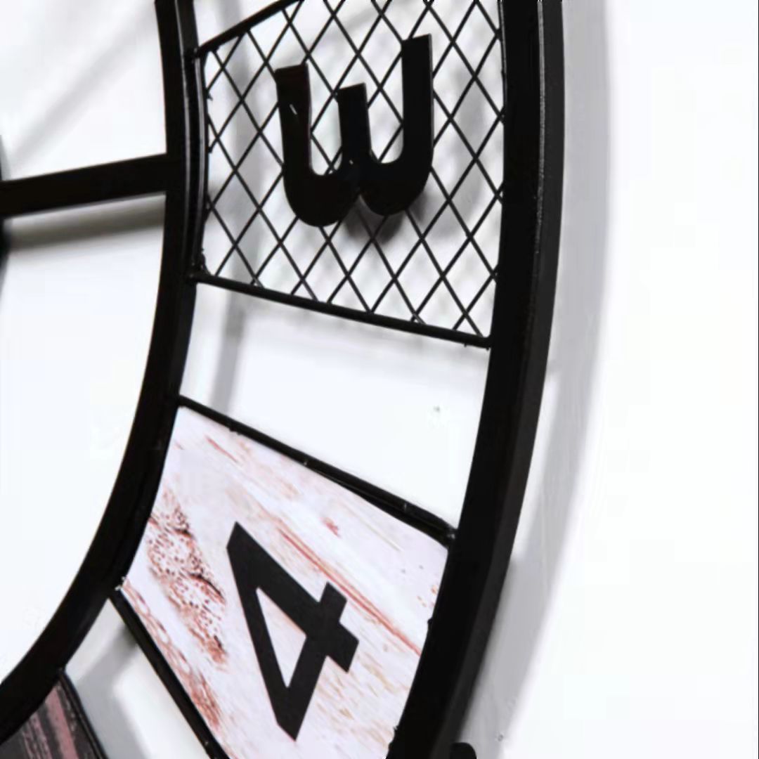 欧式挂钟北欧现代简约客厅钟表美式家用个性时尚铁艺静音创意时钟详情7
