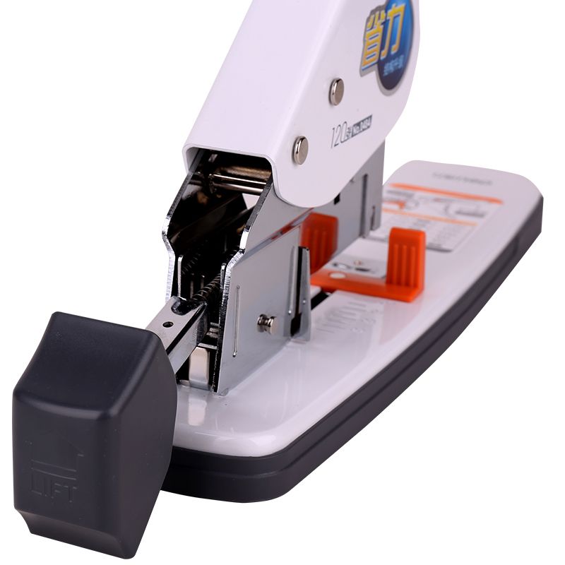 Deli 0484 stapler, heavy-duty thick-layer binding office heavy-duty stapler, thickened stapler, 120 pages Application Scenario