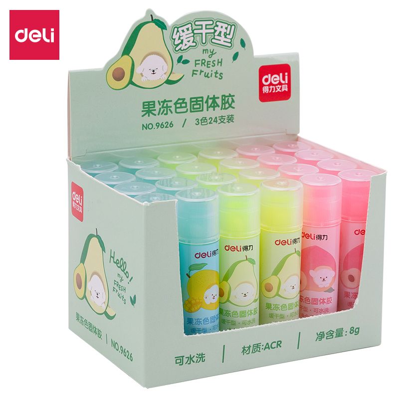 Deli 9626 jelly-colored solid adhesive
