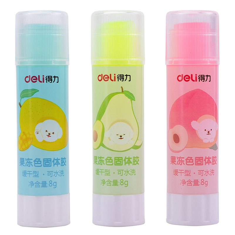 Deli 9626 jelly-colored solid adhesive details Picture