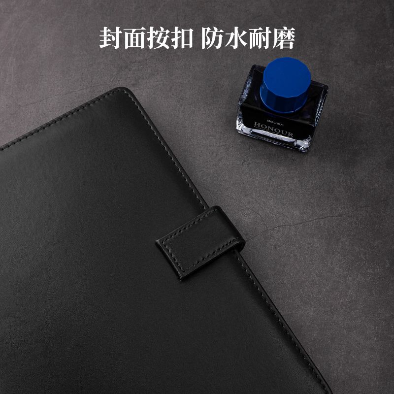 Deli 7941 leather notebook details Picture