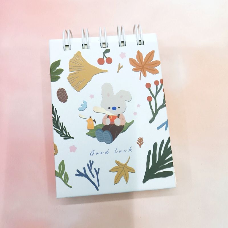 Wholesale notepad for the back-to-school season, new student coil notepad 520, flip-up notebook, hardface notebook, portable notepad, Hua Hua Tu's holiday Application Scenario