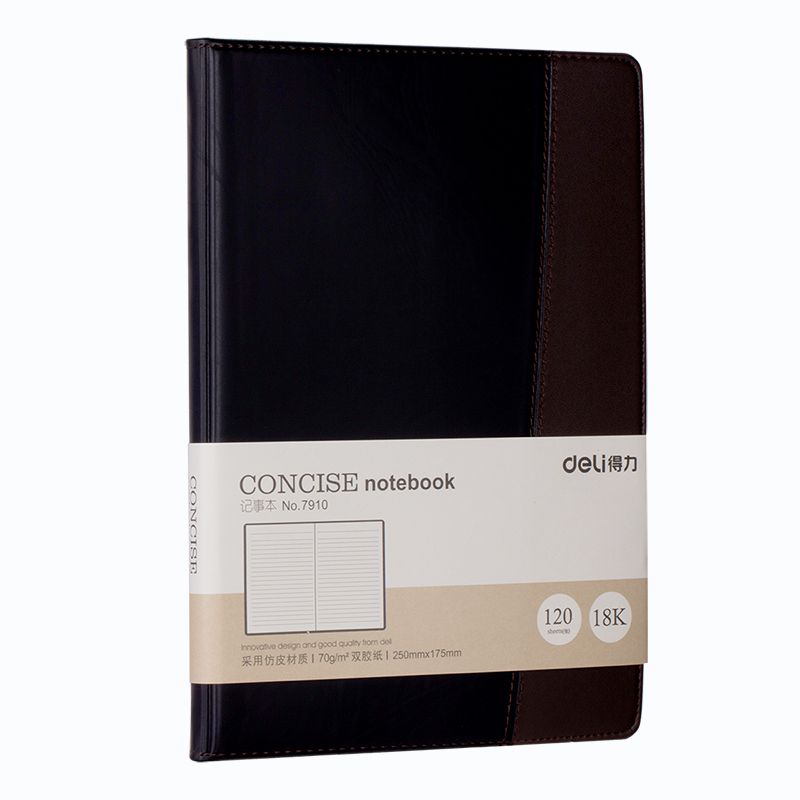 Deli 7910 leather notebook Specification image