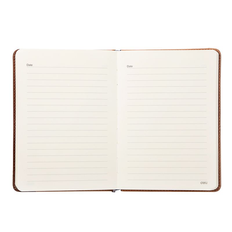 Deli 7922 leather notebook details Picture