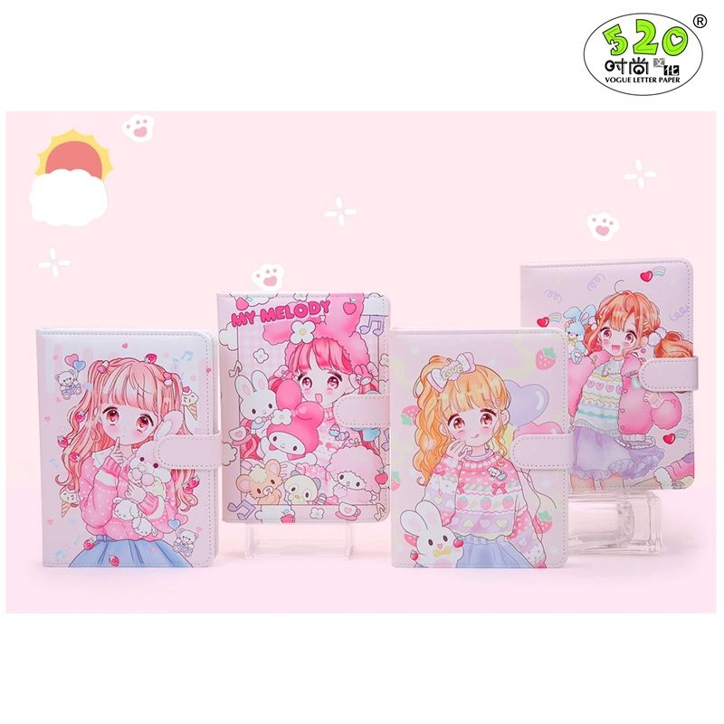 New magnetic buckle planner 520 Leather planner diary, best friend gift, girlish heart, sweet girl Specification image