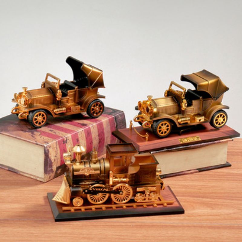 Retro nostalgia coches antiguos locomotora caja de música decoración creativa piezas de repuesto día de los niños juguetes para niños regalos de cumpleaños Specification image