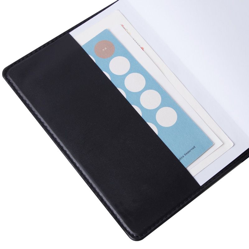 Deli 7902 leather notebook details Picture