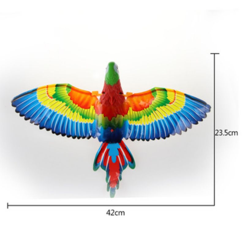 仿真提线鹦鹉鸟能飞会叫的飞鸟老鹰发光发声电动掉线飞鹰动物玩具详情图5