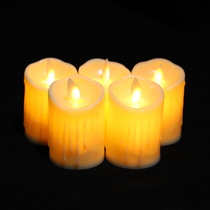 厂家直销  无烟手捧圣诞节流泪蜡烛 创意LED电子蜡烛灯 派对装饰