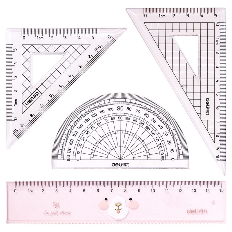 Deli 71986 set of rulers details Picture