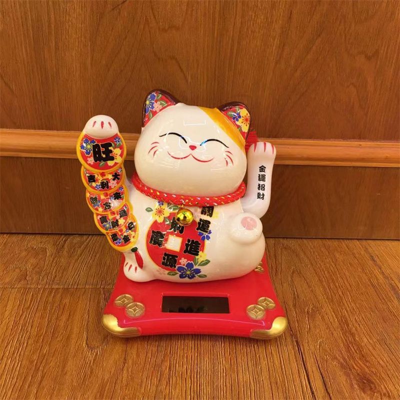 南泰铜钱寸招财猫开业礼品家具客厅创意摆件