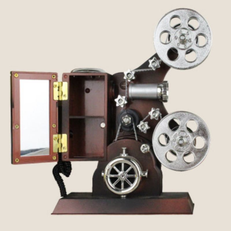Retro japonés cine proyector caja de música rosa chica corazón regalo decoración del hogar cafetería posando al por mayor Application Scenario