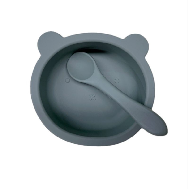 Silicone suction cup baby food bowl details Picture