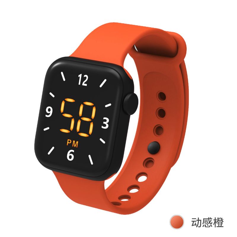 热卖LED学生男女电子表 新款时尚韩版潮流硅胶果冻电子手表