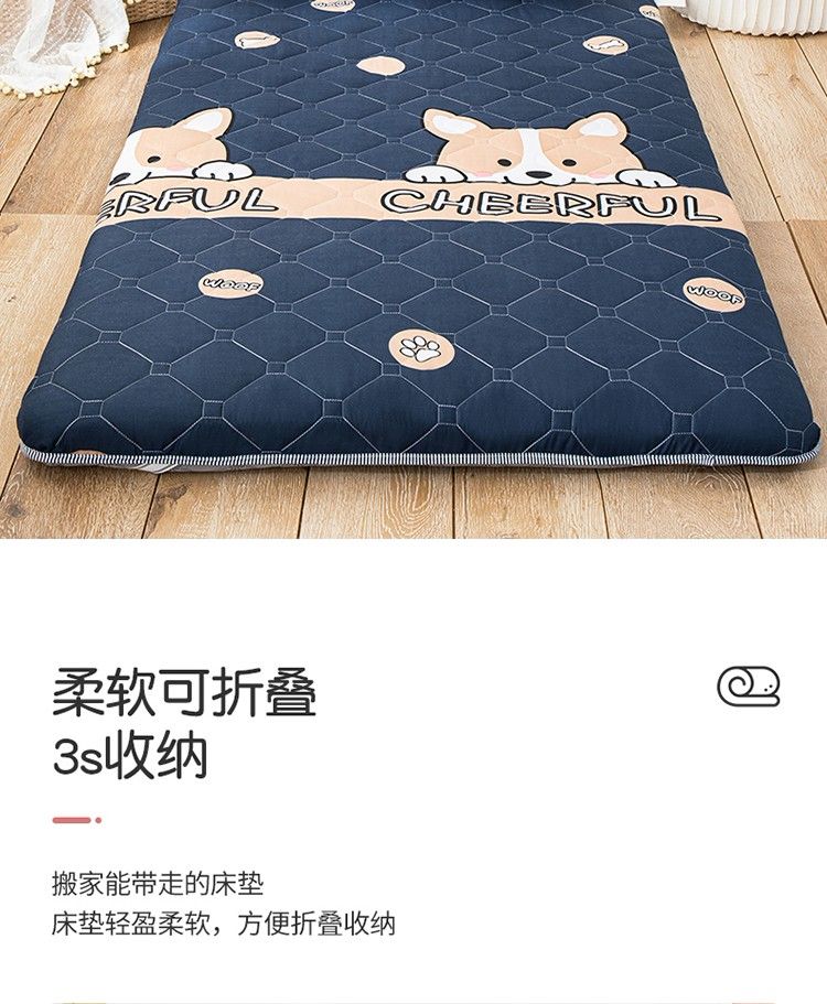 学生宿舍单人床垫防水榻米床垫软折叠地铺睡垫懒人床地垫家用垫子详情9