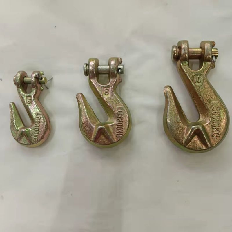 澳式羊角抓钩 美式碳钢模锻电镀锌羊角抓钩 锻打船用美式抓钩 6MM