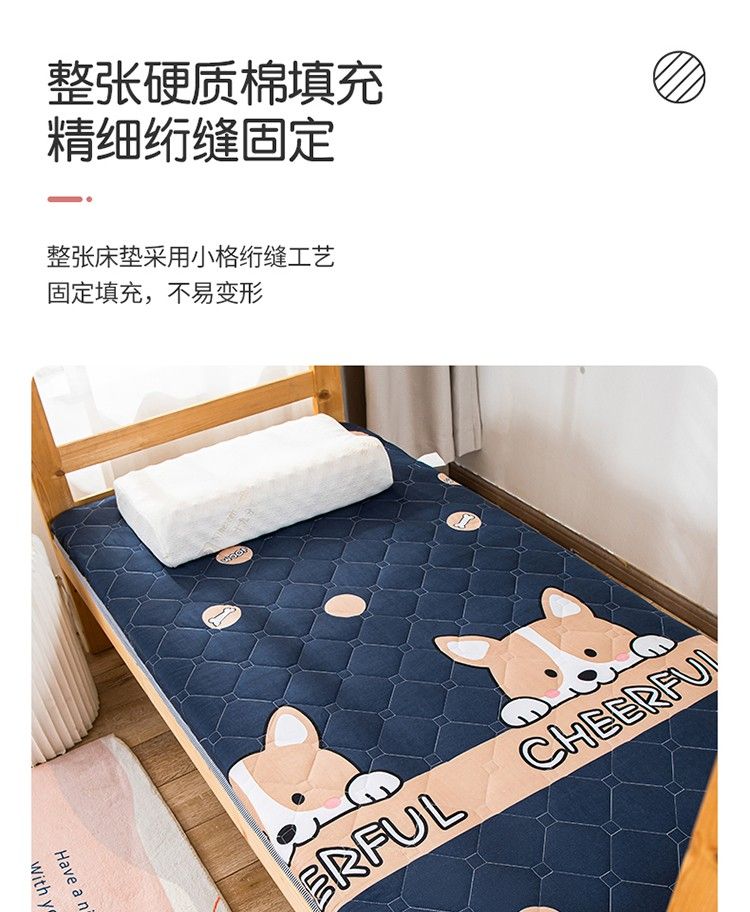 学生宿舍单人床垫防水榻米床垫软折叠地铺睡垫懒人床地垫家用垫子详情6