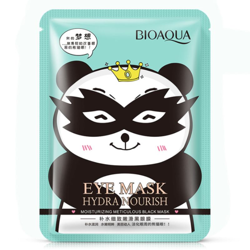 Poquanya moisturizing, delicate and smooth black eye mask eye muscle fade fine lines lift tight eye care details Picture