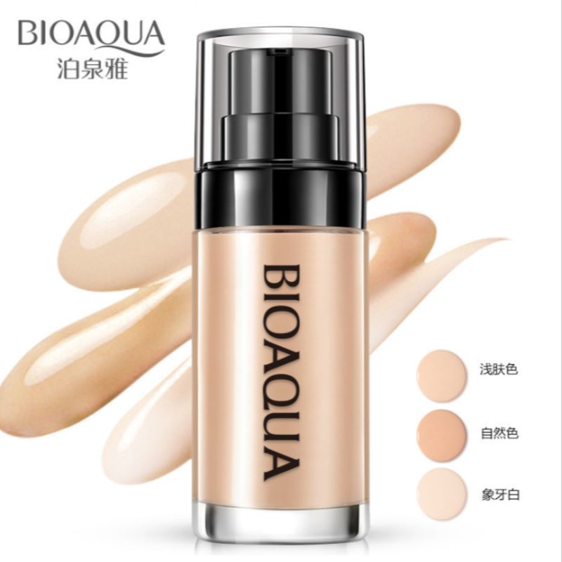 Poquanya Soft and flawless foundation liquid Invisible pores BB cream refreshing repair concealer face makeup hold flawless foundation liquid