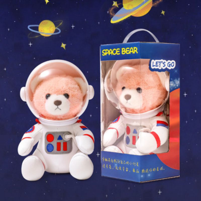 Space bear dolls, astronaut plush toys, Teddy bear figurines, girls' stuffed dolls, children's boys' Day gifts
