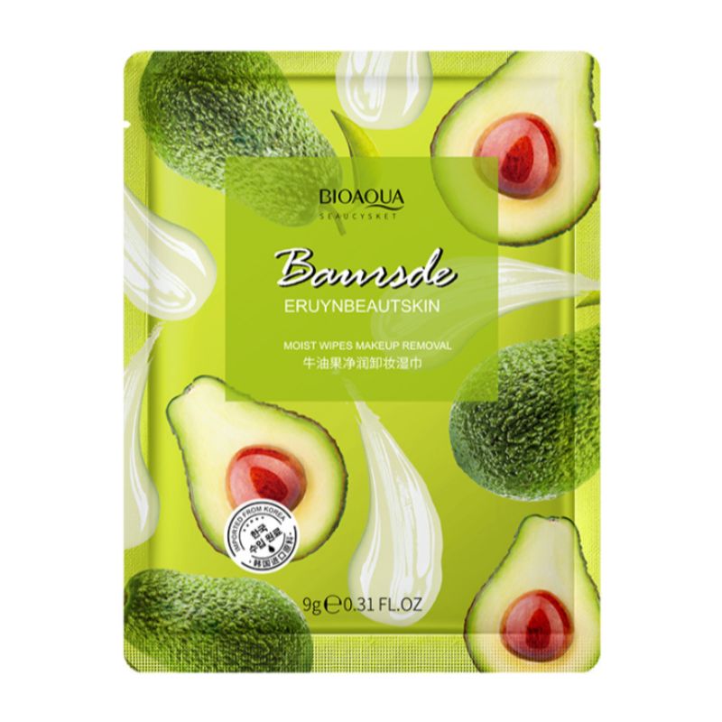 Poquanya Butter Fruit Cleanser makeup remover tablet clean and gentle makeup remover refreshing oil control moisturizing makeup remover facial care