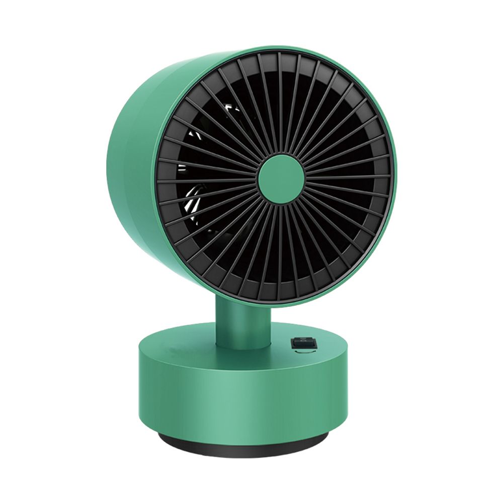 新品时尚简约圆形摇头暖风机自动断电即热恒温家用台式风扇取暖器详情图5