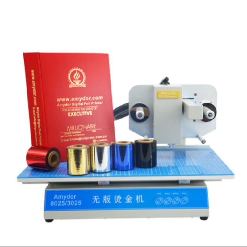 8025 plateless hot stamping machine, fully automatic hot stamping machine, Digital hot stamping machine, PVC professional hot stamping machine details Picture