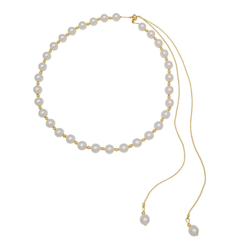 Pearl necklace collarbone chain fashion style 2021 New light luxury and niche design sense ins accessories Item Picture