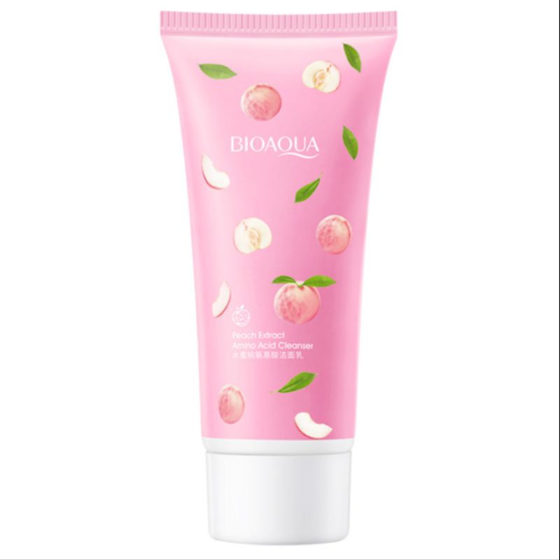 Poquanya peach Amino acid Cleanser is gentle, clean, moisturizing, refreshing, oil-controlling and moisturizing cleanser