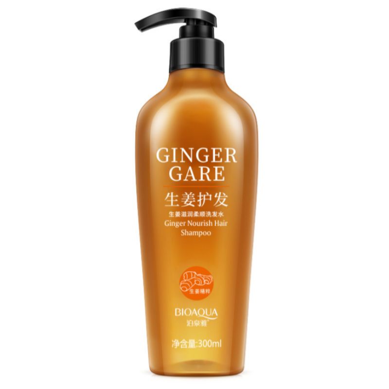 Poquanya ginger nourishing shampoo Oil control mild clean anti-dandruff shampoo nourishing hair root hair products