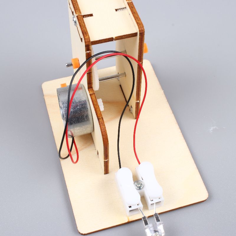 中小学科学实验手摇发电机DIY科技小制作益智科教玩具stem教育图