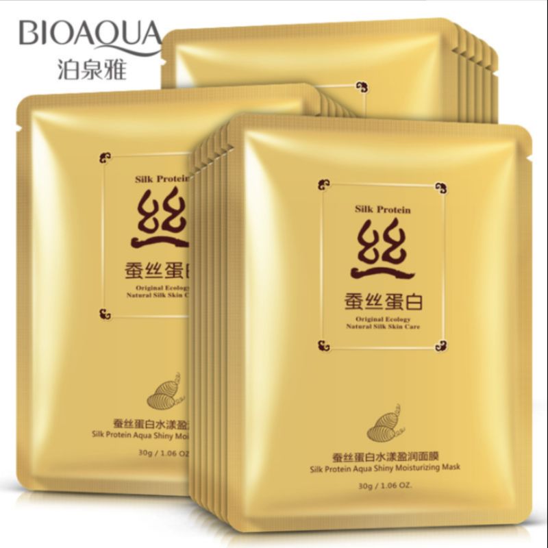 Poquanya silk protein Hydrating Mask Moisturizing oil control silk mask brightening facial care