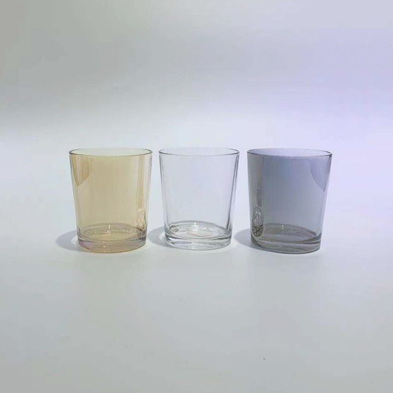 Three-Color T-Shaped Glass Cups