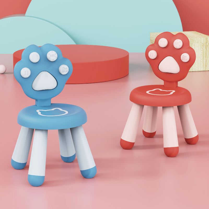 Children's benches, call chairs, plastic backrest chairs for kindergartens, baby home small chairs, anti-slip belts, music children's chairs