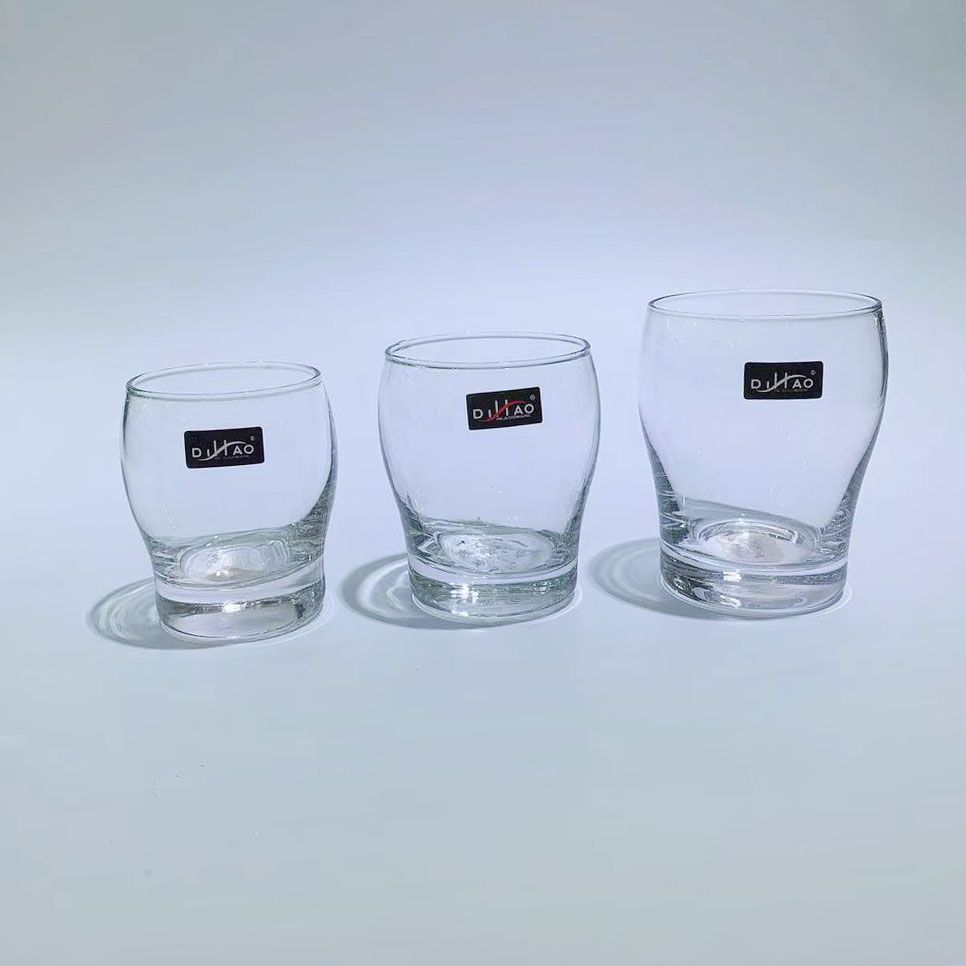 Three Creative Thick-Bottomed Whisky Wine Glasses, Thick-Bottomed Household Water Cups And Creative Japanese Fruit Tea Cups Item Picture