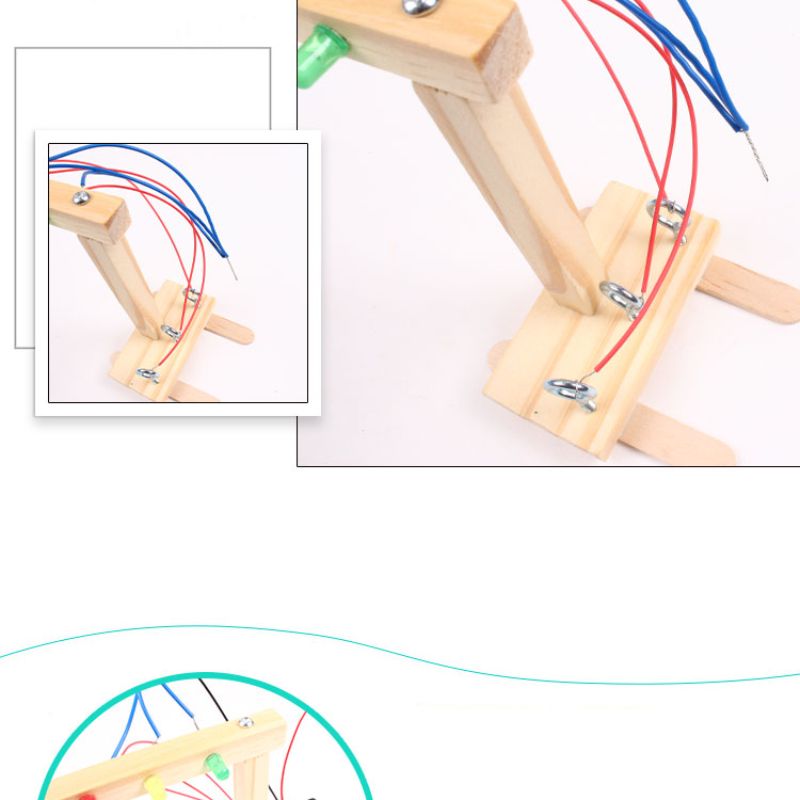 条孔板三色红绿灯 自制手工拆卸电动物理类教具diy科技小制作玩具详情5