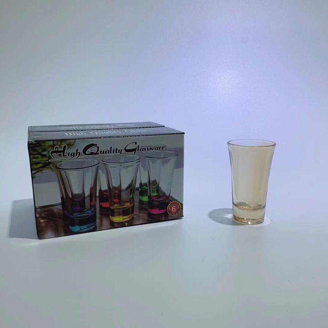 Low-priced 60ml glass wine glasses, flared cups, small capacity cups for bars and pubs, small cups for white spirits and wontons Item Picture
