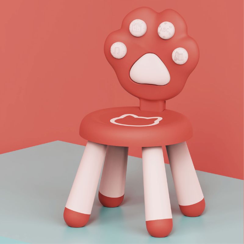 Children's benches, call chairs, plastic backrest chairs for kindergartens, baby home small chairs, anti-slip belts, music children's chairs Specification image