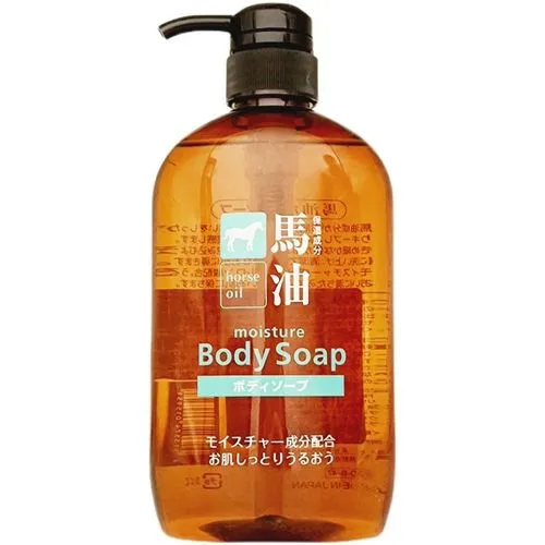 熊野咖思美马油沐浴露600ml