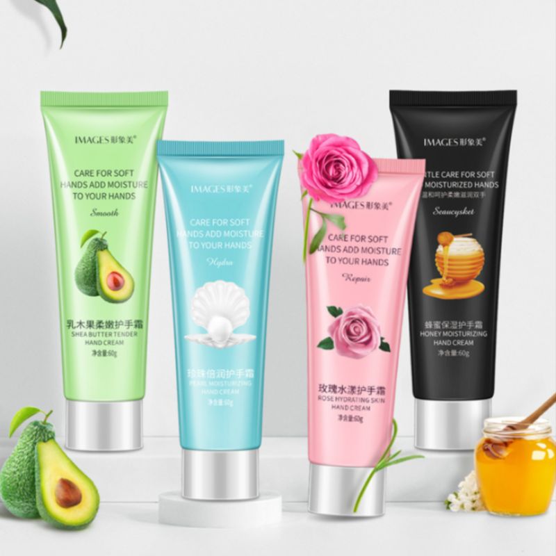 Image Beauty Soft pearl Shea Butter and Honey Moisturizing Hand Cream hydrating and anti-drying peach hand cream